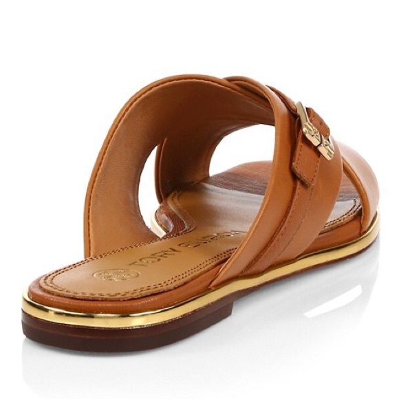 Tory Burch Delaney Crisscross Flat Slide Sandals - Picture 4 of 14